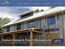 Tablet Screenshot of bowlineconstruction.ca